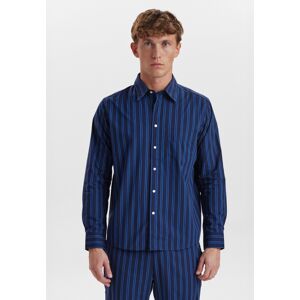 JBS OF DENMARK - MEN Jbs Of Denmark Pyjamas Skjorte I Navy Med Stribet Mønster, Unisex Navy 3XL JBS OF DENMARK - MEN Jbs Of Denmark Pyjamas Skjorte I Navy Med Stribet Mønster, Unisex Navy 3XL