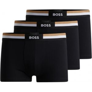Boss 3pak Underbukser/boxershort I Sort Til Herre Sort L Boss 3pak Underbukser/boxershort I Sort Til Herre Sort L