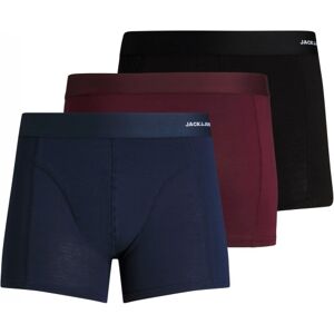Jack & Jones 3pak Bambus Underbukser I Sort, Navy Og Bordeaux Til Herre Sort S Jack & Jones 3pak Bambus Underbukser I Sort, Navy Og Bordeaux Til Herre Sort S