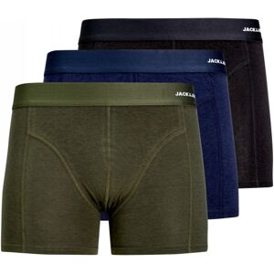 Jack & Jones 3pak Bambus Underbukser I Sort, Grøn Og Navy Til Herre M Jack & Jones 3pak Bambus Underbukser I Sort, Grøn Og Navy Til Herre M
