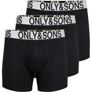 Only & Sons 3pak Bomuld Underbukser I Sort Og Hvid Til Herre Sort XL Only & Sons 3pak Bomuld Underbukser I Sort Og Hvid Til Herre Sort XL