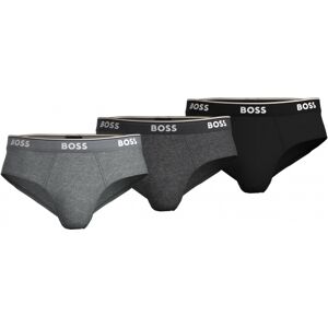 Boss 3pak Briefs I Lysegrå, Mørkegrå & Sort Til Herre L Boss 3pak Briefs I Lysegrå, Mørkegrå & Sort Til Herre L