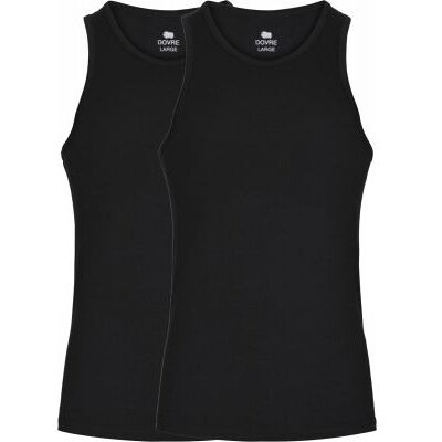 Dovre Bambus Singlet-Undertrøjer 2-Pak Sort Til Herre Sort L Dovre Bambus Singlet-Undertrøjer 2-Pak Sort Til Herre Sort L