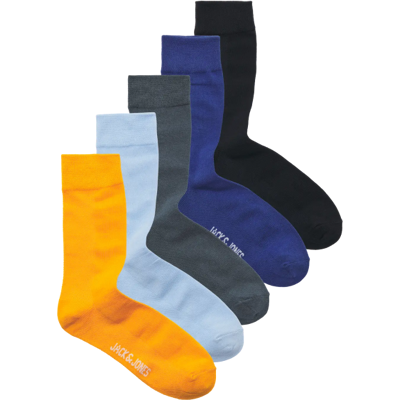 Jack & Jones 5-Pak Sokker I Multifarver Til Herre Multifarvet Onesize Jack & Jones 5-Pak Sokker I Multifarver Til Herre Multifarvet Onesize