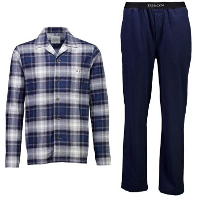 Bison Ternet Pyjamas I Navy Til Herre Navy 4XL Bison Ternet Pyjamas I Navy Til Herre Navy 4XL
