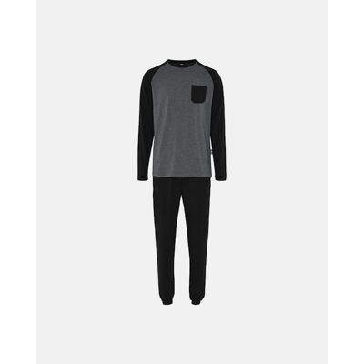 Jbs Sort Bambusjersey-Pyjamas Til Herre Sort L Jbs Sort Bambusjersey-Pyjamas Til Herre Sort L