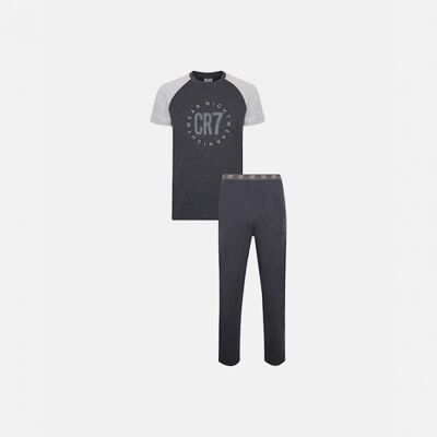 Cr7 Pyjamassæt I Grå Til Herre Grå M Cr7 Pyjamassæt I Grå Til Herre Grå M
