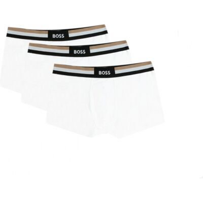 Boss 3pak Underbukser/boxershort I Hvid Til Herre Hvid S Boss 3pak Underbukser/boxershort I Hvid Til Herre Hvid S