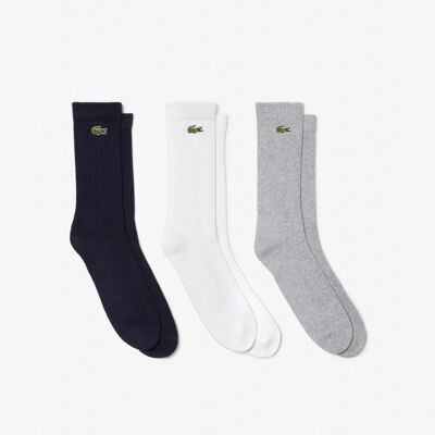 Lacoste 3-Pak Unisex Multifarvet Bomuldsstrømper M. Logo - Outlet Multifarvet 43-46 Lacoste 3-Pak Unisex Multifarvet Bomuldsstrømper M. Logo - Outlet Multifarvet 43-46