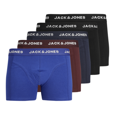 Jack & Jones 5pak Trunks I Multifarver Til Herre Sort XL Jack & Jones 5pak Trunks I Multifarver Til Herre Sort XL