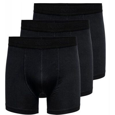 Only & Sons 3pak Bambus Underbukser I Sort Til Herre Sort XL Only & Sons 3pak Bambus Underbukser I Sort Til Herre Sort XL