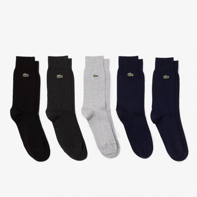 Lacoste 5-Pak Bomuldsstrømper I Forskellige Farver Med Logo Til Herre - Outlet Multifarvet 39-42 Lacoste 5-Pak Bomuldsstrømper I Forskellige Farver Med Logo Til Herre - Outlet Multifarvet 39-42