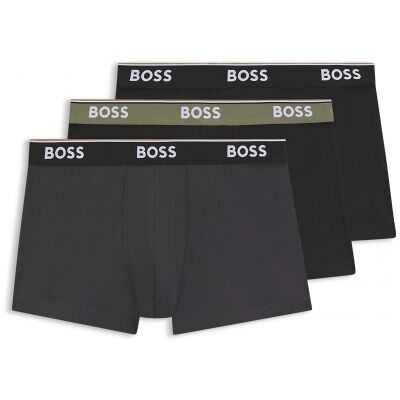 Boss 3pak Underbukser/trunks I Grøn Og Mørke Nuancer Til Herre. Sort XXL Boss 3pak Underbukser/trunks I Grøn Og Mørke Nuancer Til Herre. Sort XXL