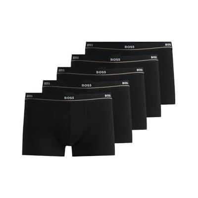 Boss 5-Pak Essential Boxer Briefs I Sort Til Herre Sort L Boss 5-Pak Essential Boxer Briefs I Sort Til Herre Sort L