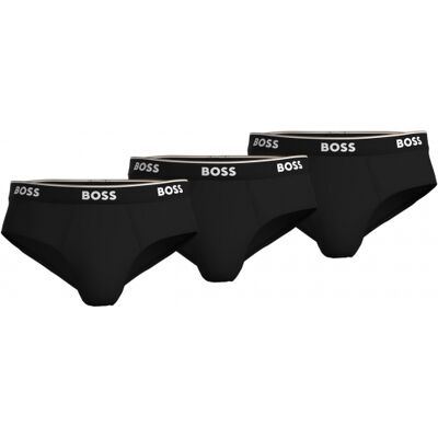 Boss 3-Pak Briefs Til Herre I Sort – Bomuld Med Stretch Sort M Boss 3-Pak Briefs Til Herre I Sort – Bomuld Med Stretch Sort M