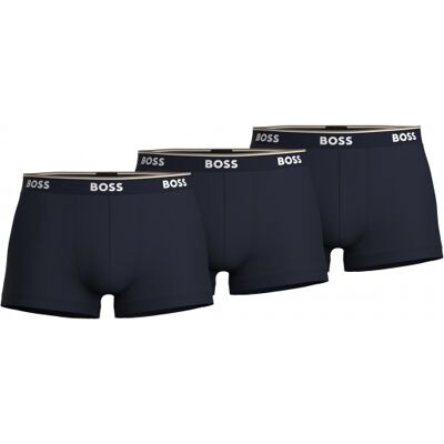 Boss 3-Pak Navy Boksershorts Til Herre – S–xxl Navy S Boss 3-Pak Navy Boksershorts Til Herre – S–xxl Navy S