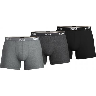 Boss 3-Pak Boksershorts I Sort Og Grå Til Herre – S–2xl M Boss 3-Pak Boksershorts I Sort Og Grå Til Herre – S–2xl M