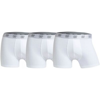 Cr7 3-Pak Hvide Boxershorts I Økologisk Bomuld Hvid 2XL Cr7 3-Pak Hvide Boxershorts I Økologisk Bomuld Hvid 2XL