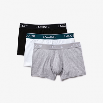 Lacoste 3-Pak Boxershorts I Forskellige Farver Til Herre – Outlet Multifarvet S Lacoste 3-Pak Boxershorts I Forskellige Farver Til Herre – Outlet Multifarvet S
