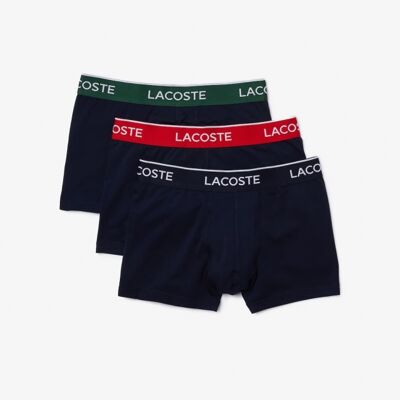 Lacoste 3-Pak Navy Boxershorts Til Herre – Outlet Navy L Lacoste 3-Pak Navy Boxershorts Til Herre – Outlet Navy L