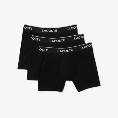 Lacoste 3-Pak Sorte Boxershorts Til Herre – Outlet Sort XL Lacoste 3-Pak Sorte Boxershorts Til Herre – Outlet Sort XL