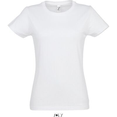 Sols Faconsyet - T-Shirt I Hvid Med Rund Hals Til Kvinder - Outlet Hvid 3XL Sols Faconsyet - T-Shirt I Hvid Med Rund Hals Til Kvinder - Outlet Hvid 3XL