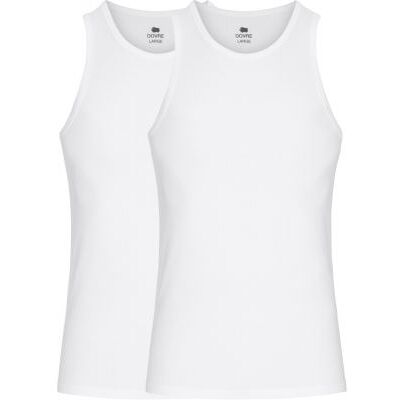 Dovre Bambus Singlet-Undertrøjer 2-Pak Hvid Til Herre Hvid XL Dovre Bambus Singlet-Undertrøjer 2-Pak Hvid Til Herre Hvid XL