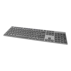 Deltaco Wireless Slim Office Keyboard 2.4 Ghz Usb Receiver Aluminium