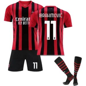 AC Milan Home Børnefodboldtrøje nr. 11 Ibrahimovic Z 12-13years