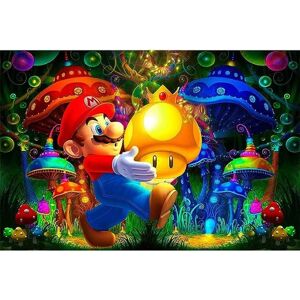 5D Diamond Painting Kits til voksne Super Mario, Diamond Painting