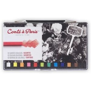 CONTE Plastic Box X12 Coloured Carres Ass