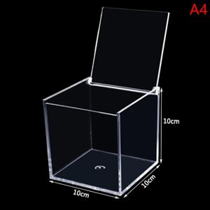 HEET Klar Acryl Cube Favor Box af Plexi Akryl Glas Plast 10x10x10cm