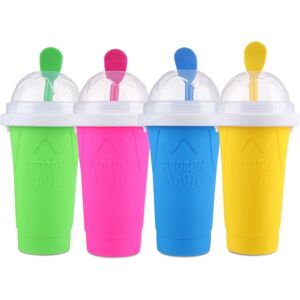 1 stk Frozen Magic Squeeze Cup Slushie Maker Cup blå