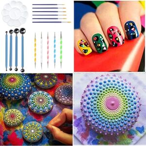 16 stk/sæt Mandala Dotting Tool Painting Rock Art Pen