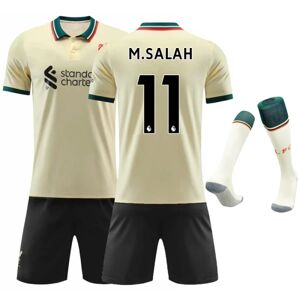 21-22 ny Liverpool udebane fodboldtrøje nr. 11 Salah trøje voksne børn forældre-barn sportsdragt NO.11 M.SALAH 24
