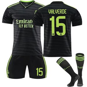 Goodies Real Madrid 2 Udebanedragt nr. 15 Federico Valverde Fodboldtrøje Ny 28