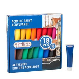 Akrylfarve i tub - 18-St