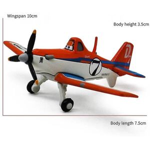 Legeret flyhistorie Støv Støvet Nr. 7 Kaptajn Nr. 5 Nr. 11 Fighter Børnelegetøj Modelgave (orange Støv nr. 7)