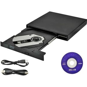 Ekstern DVD/CD-brænder - 24x Black