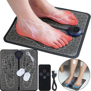 Ems Fod Akupunkt Massage Pad Fod Cirkulation Massager Ben Akupunkt Afspændingsværktøj Lindre træthed, ømhed og slap af muskler, 8 tilstande 19 gear