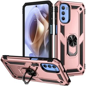 Generic Ringbeskyttelsesetui Motorola Moto G41 / Moto G31 - Rødguld Pink