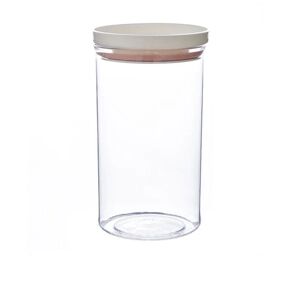 Fugtsikker fødevaregodkendt kornopbevaringsboks med låg Transparent plastik krukke Pink 550 ml Meal Prep Con A