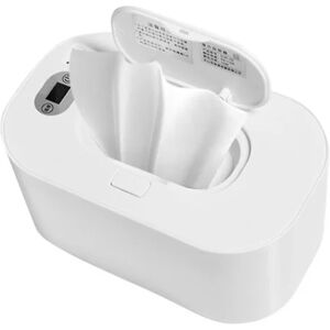 Baby Wipe Warmer med digital skærm Stor kapacitet Baby vådservietter Varmer Dispenser USB-drevet, white Adjustable Temperature