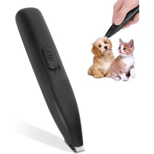 Støjsvag elektrisk hundehårstrimmer, trådløs barbermaskine til katte og små hunde til poter, ører og ansigt