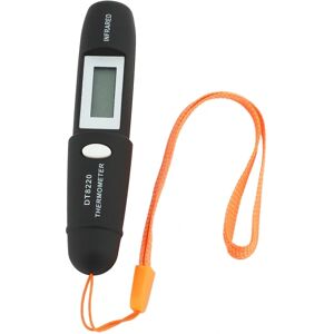 Berøringsfri Mini Infrarød Termometer Ir Temperaturmåling Digital LCD Display Infrarød Termometer Pen Dt8220 Sort