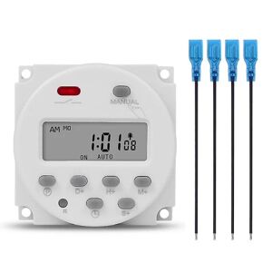 1 sekunds interval 12v digital lcd timerswitch 7 ugentlig programmerbar tidsrelæ programmerer Cn101s