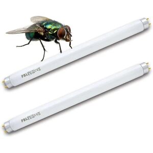 Fsl T8 F10w Bl erstatningspære til myggedræberlampe, 34,5 cm Uv-rør til 20w myggemorder/insektdræber (2 stk)