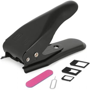 6 STK Dual Sim Card Cutter 4 i 1 med adaptersæt (Nano, Micro,