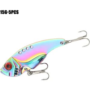 5 stk Metal fiskeagn VIB Lure 15G-5STK 15G-5STK 15g-5pcs