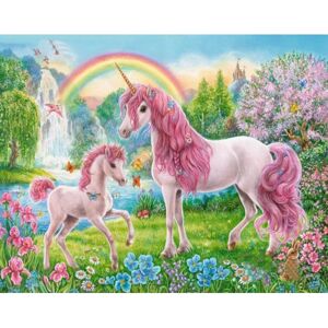 30 x 40 cm, Unicorn Diamantmaleri Diamantbroderimaleri